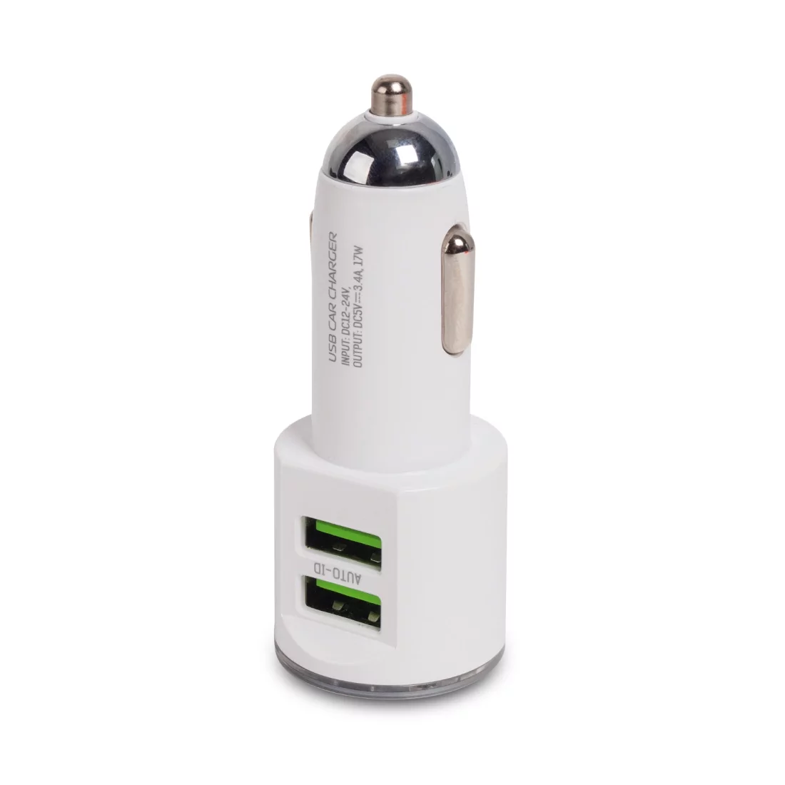 Автомобильная зарядка LDNIO DL-C29T; 2 USB порта - 3.4A; 18 Вт; кабель USB Type-C; белый