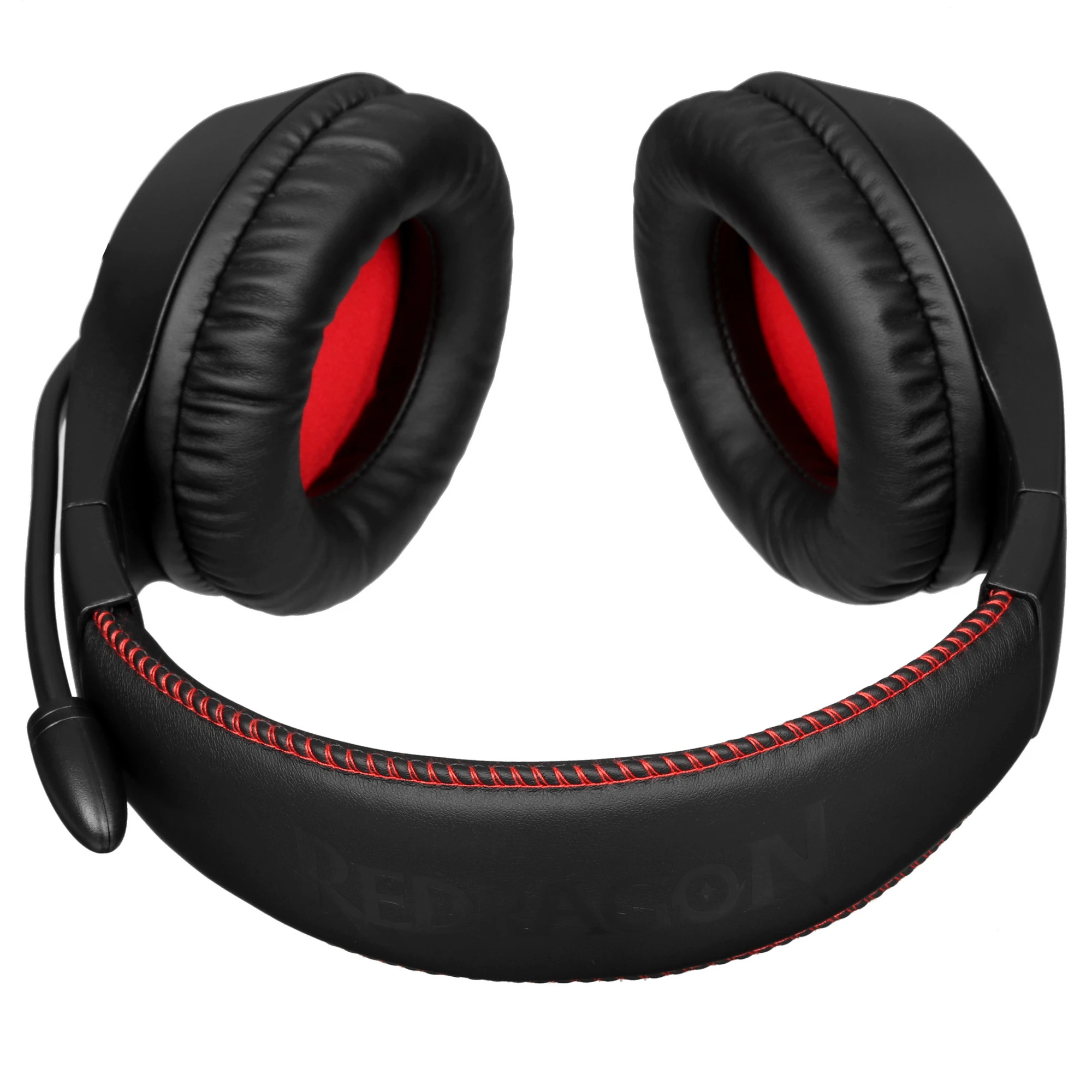 Гарнитура игровая Redragon Pelias Black (71187); оголовье (headband); 20 - 20 кГц; 1,6 м; микрофон; регулятор громкости; 2 x jack 3,5 мм; чёрный + кра