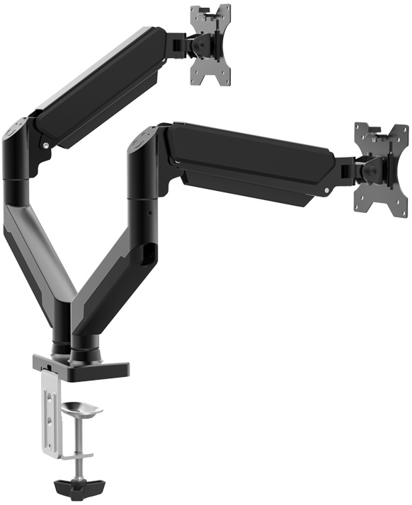 Кронштейн 13" - 32" Крепление для монитора Harper MG-140; 2 монитора; настольный; до 9 кг; VESA 75 x 75 мм, 100 x 100 мм; чёрный