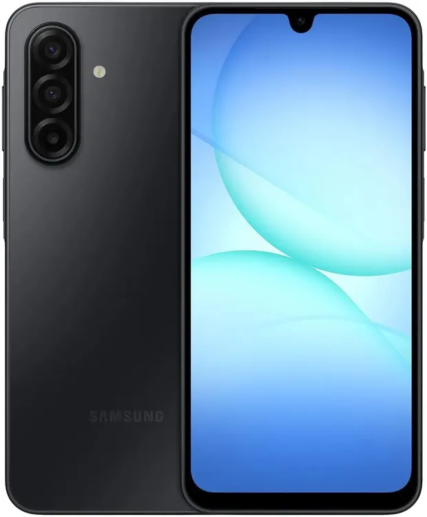Смартфон 6.7" Samsung Galaxy A17 4 Гб/128 Гб черный, Super AMOLED 90 Гц, 2340x1080, Helio G99 8 ядер 2.2 Ггц, 50+5+2 Мп/13 Мп BT5.3, Android 15