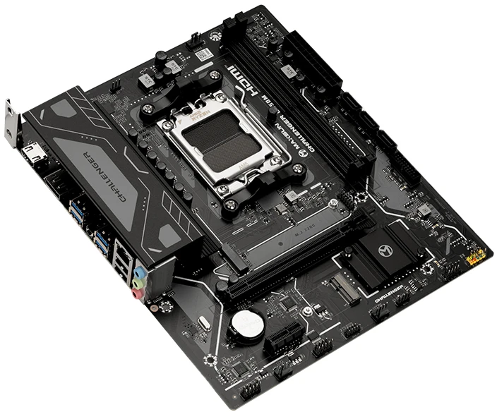 Материнская плата Maxsun Challenger B650M V2 (MS-Challenger B650M V2); Socket AM5; mATX; AMD B650; 2хDDR5(5200); 1xPCI-E x16; 1xPCI-E x1; HDMI; DP; 3x
