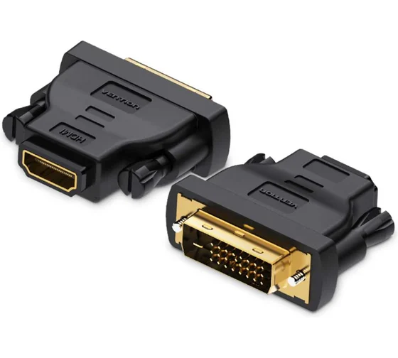 Переходник HDMI(F) - DVI-D(M) Vention (ECDB0) Black