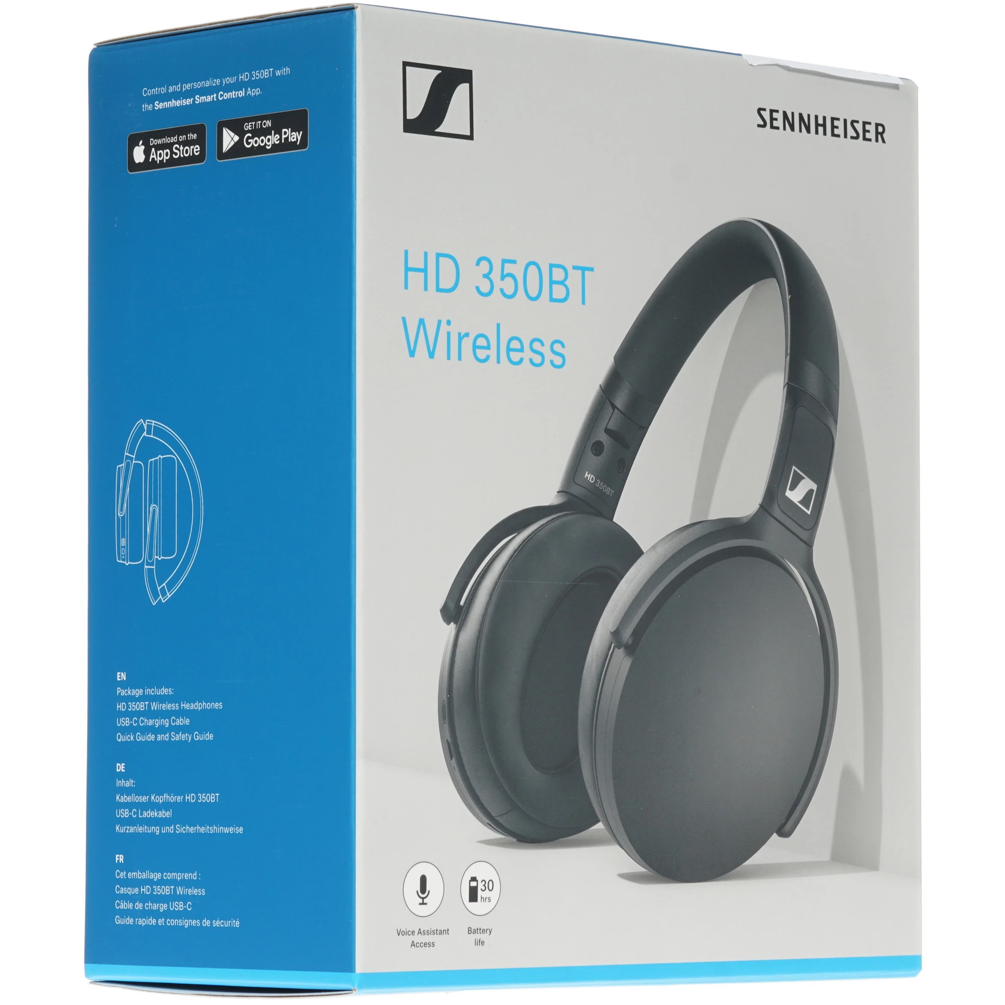 Гарнитура беспроводная Sennheiser HD 350BT (508384***); мониторные; bluetooth; оголовье (headband); 18 - 22 000 Гц; встроенный микрофон; регулятор гро