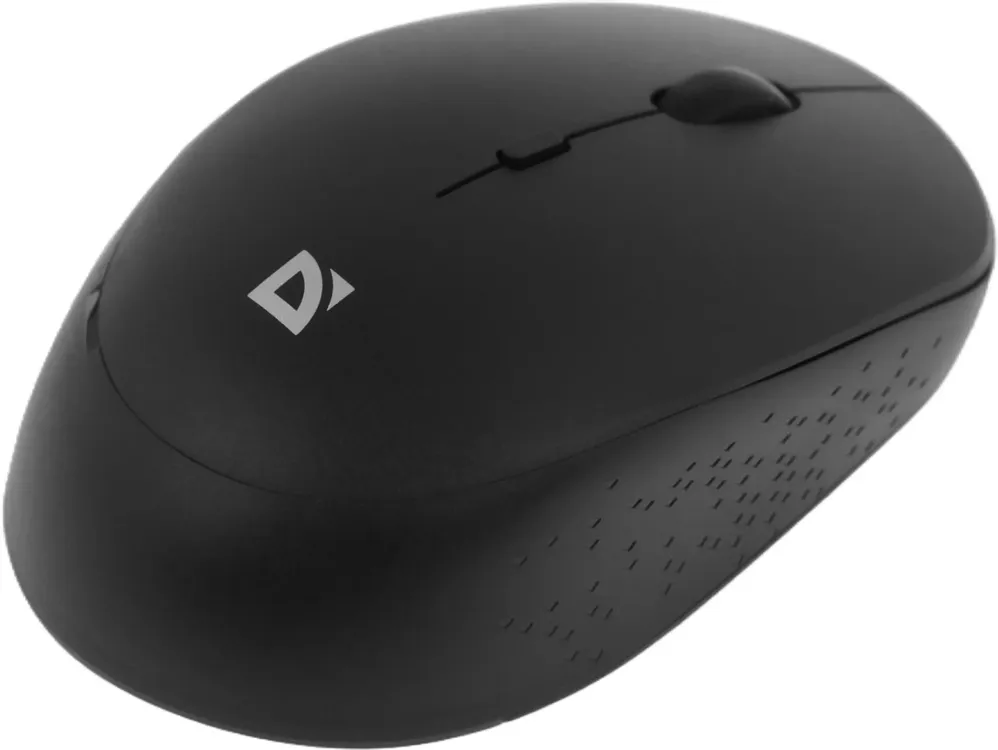 Мышь беспроводная Defender AURIS MB-027 (52027***); USB; оптический; 800/1200/1600 dpi; 4 кнопки; колесо прокрутки; 1хАА; чёрный