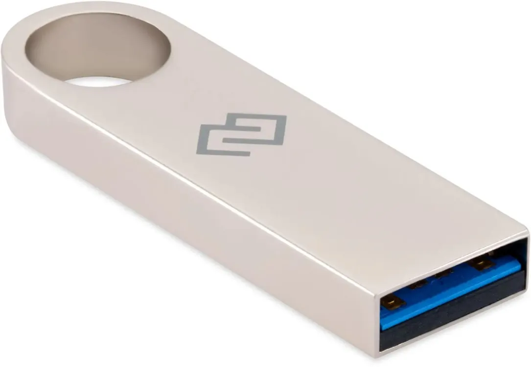 Накопитель USB-флэш 64 ГБ Digma DRIVE3 (DGFUL064A30SR); USB 3.0; моноблок; металлический корпуc; серебристый