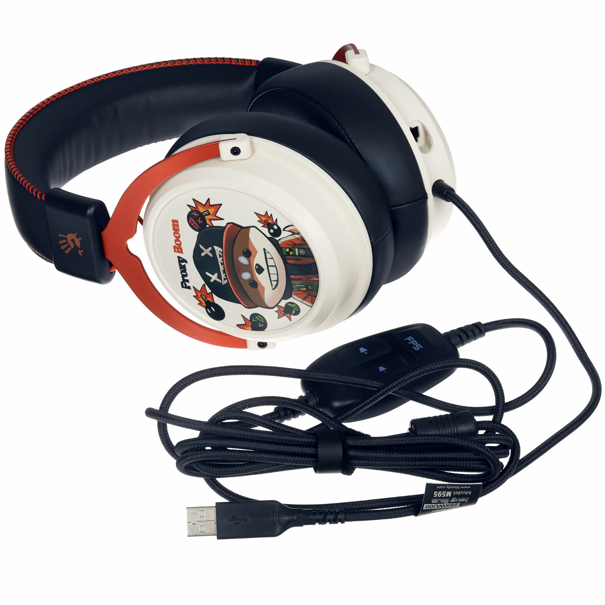 Гарнитура A4Tech Bloody M595 Proxy Boom (M595 Proxy Boom***); накладные; ; оголовье; 20 - 20 000 Гц;
