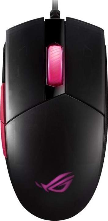 Мышь игровая Asus ROG Strix Impact II Electro Punk (90MP01U0-BMUA00***); USB; оптический; 6200 dpi; 