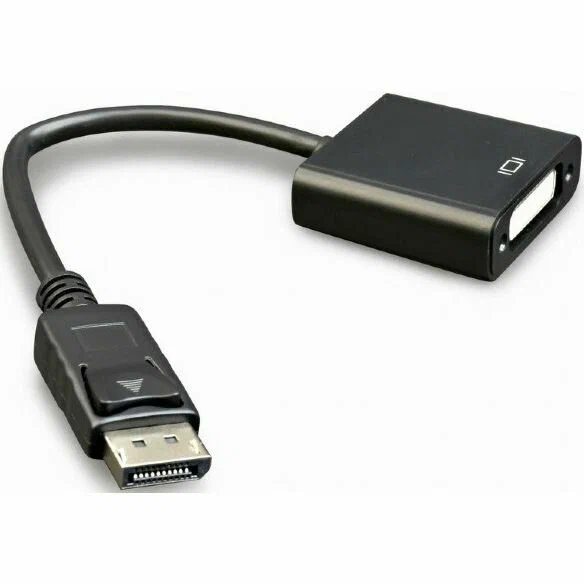 Переходник DisplayPort(M) -> DVI-D(F) (Black***); 0,1 м
