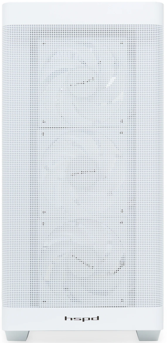 Корпус HSPD M740 (M740-TGWH-ARGB); E-ATX; Midi-Tower; без БП; 4 x 120 мм; 1xUSB 3.0, 1xUSB 3.X Type C, 2x jack 3.5 mm Mic/Aud; белый