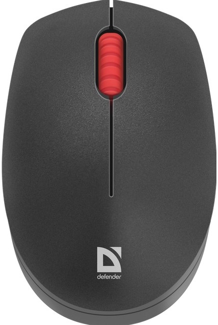Мышь беспроводная Defender Tiana MB-055 (52055); USB; оптический; 1000 dpi; 3 кнопки; колесо-кнопка; 1xAA; черный
