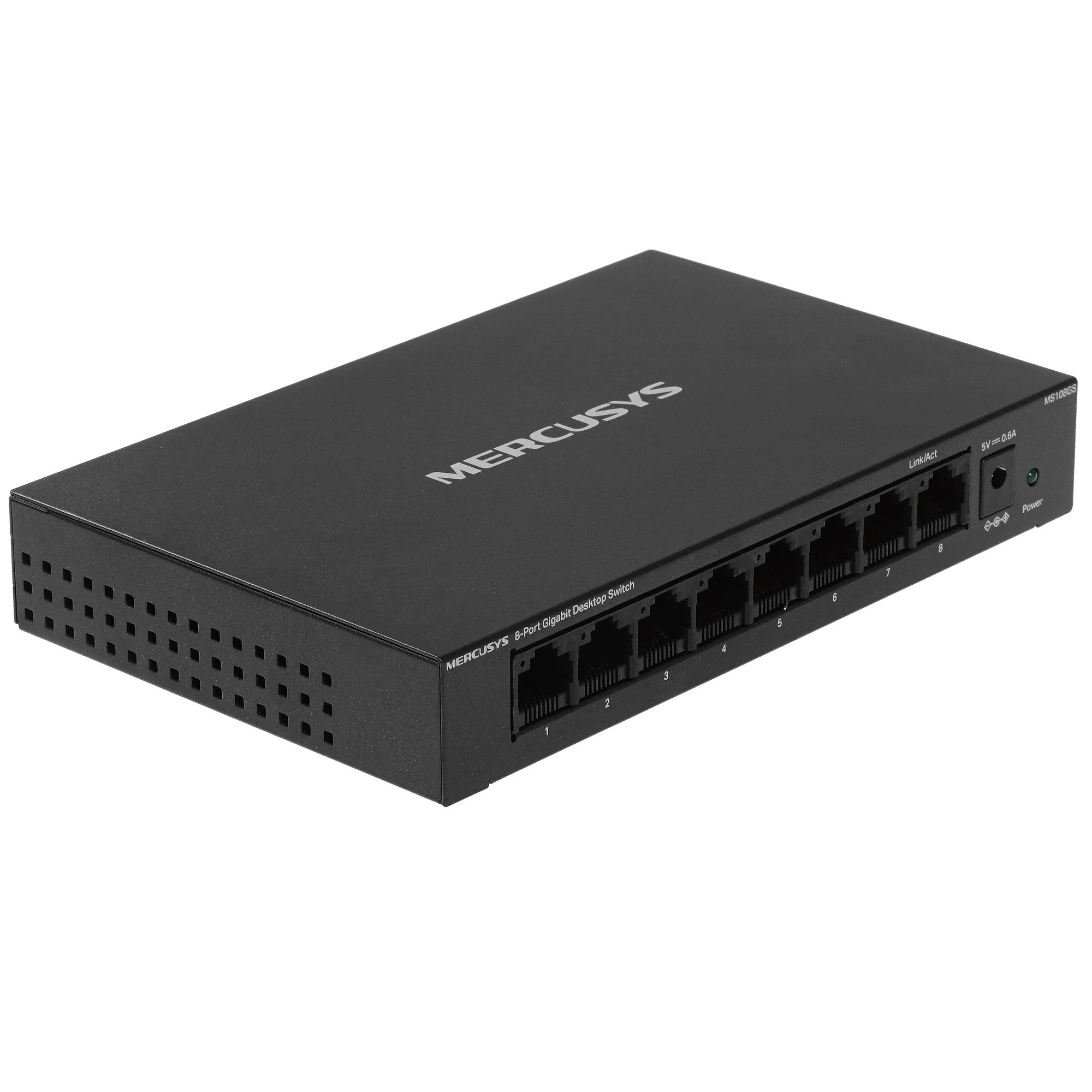 Коммутатор неуправляемый Mercusys MS108GS; Gigabit Ethernet (10/100/1000); 8 портов