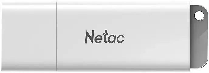 Накопитель USB-флэш 32 ГБ Netac U185  (NT03U185N-032G-32WH); USB 3.2; классическая, с колпачком; пластик; белый