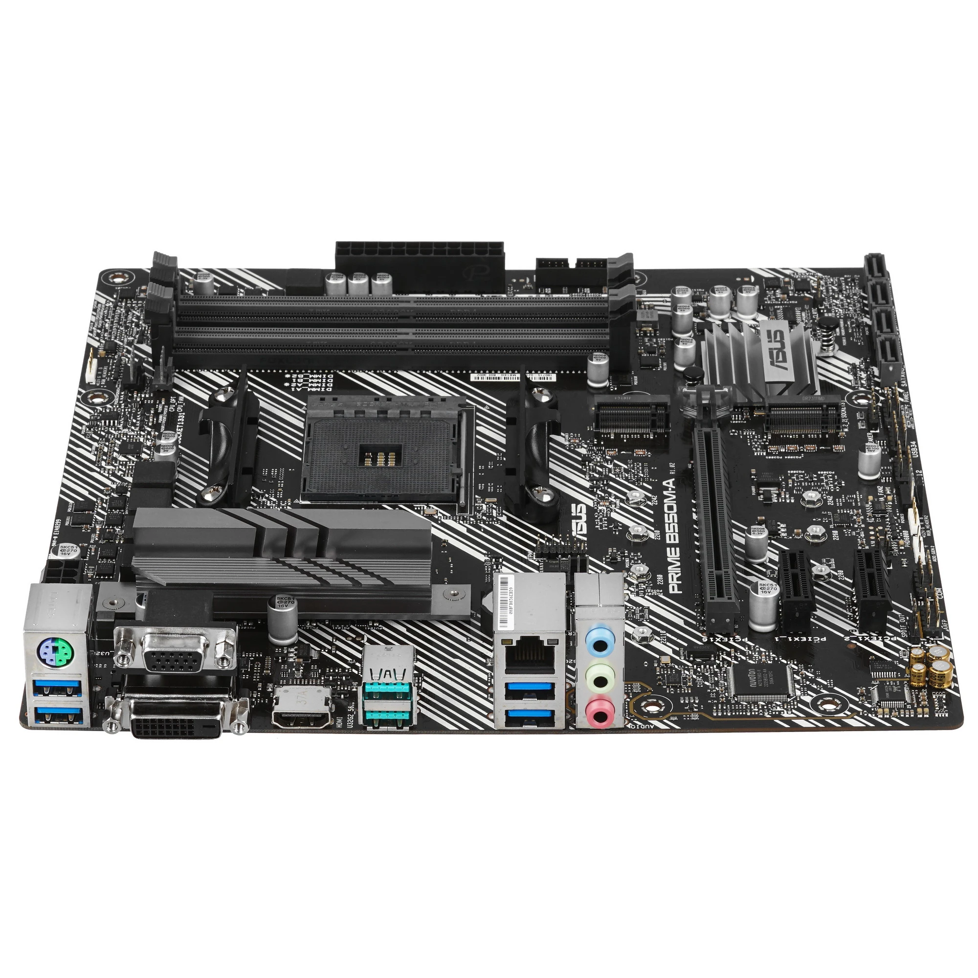 Материнская плата Asus PRIME B550M-A***; Socket AM4; mATX; AMD B550; 4хDDR4(4866); 1xPCI-E x16; 2 x PCI-E x1; D-Sub; DVI; HDMI; 4(SATA 6Gb/s); Realtek