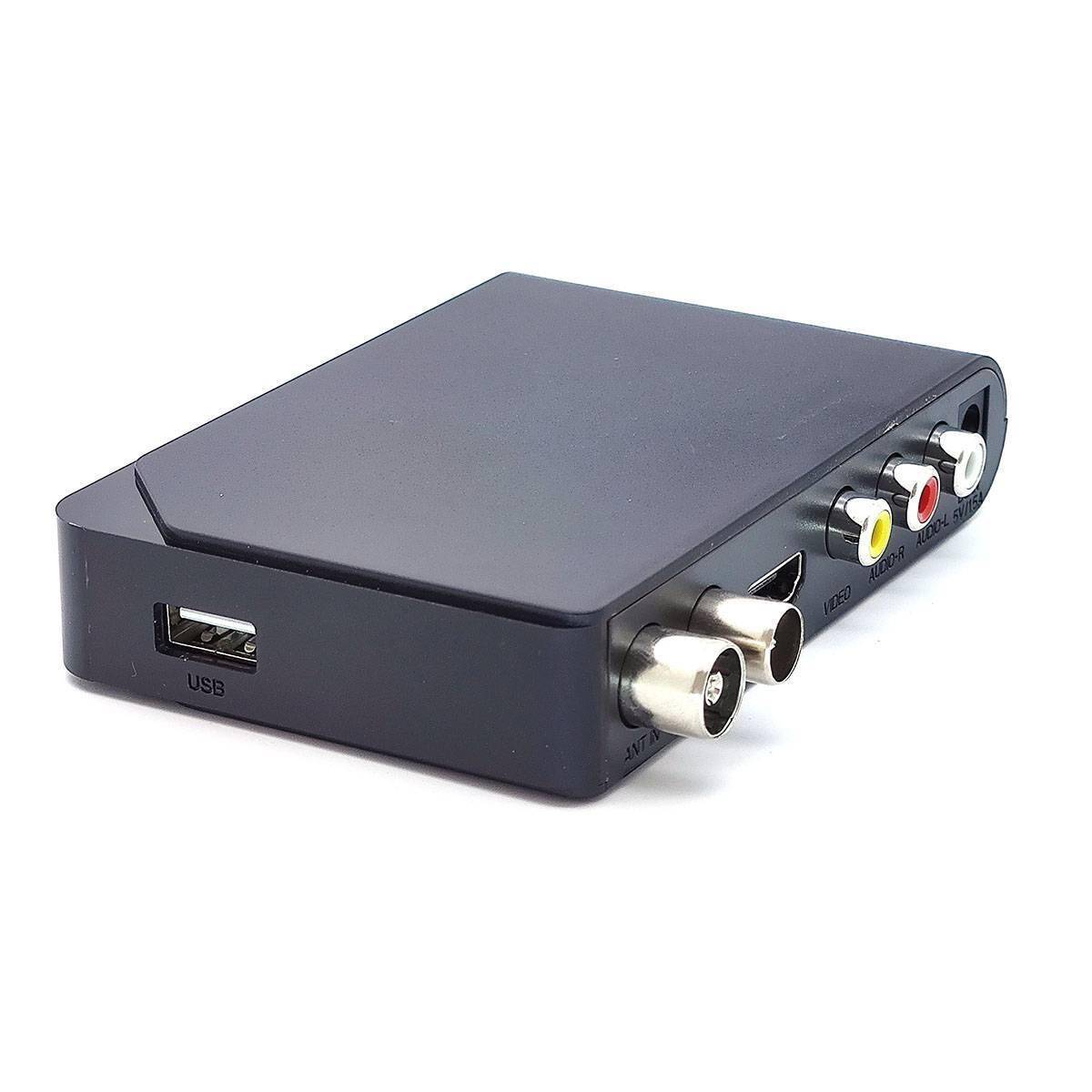 Цифровой ТВ тюнер Орбита OT-DVB15; DVB-T2; DVB-C; HDMI, RCA, USB, Антенный вход; Wi-Fi (адаптер в комплект не входит); пульт ДУ