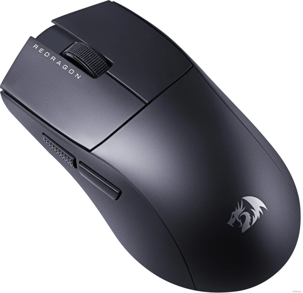 Мышь игровая Redragon K1NG 4K PRO Black (72211); BT/2.4 Ггц; USB; оптический; 500 - 8000 dpi; 5 кнопок; колесо-кнопка; собственный аккумулятор; чёрный