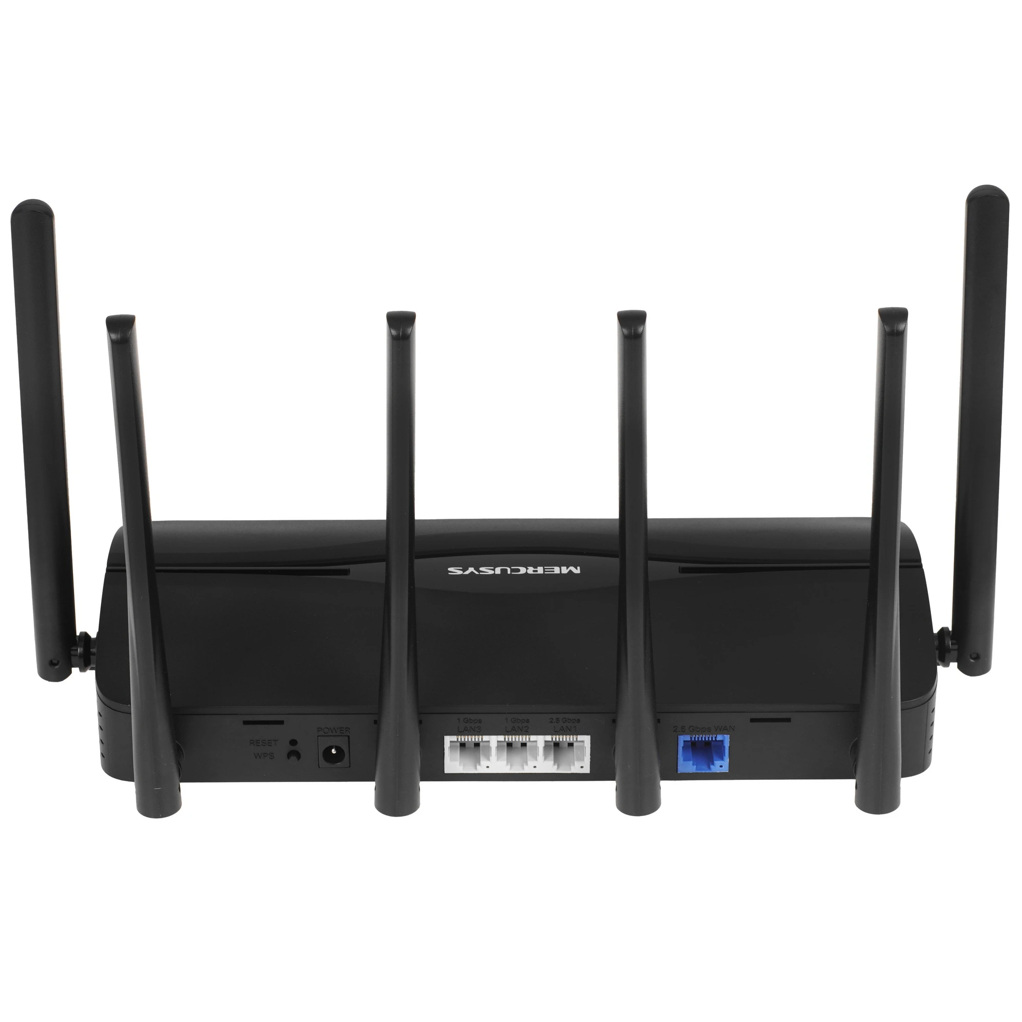 Роутер Mercusys MR37BE BE6500; 688 Мбит/сек + 5760 Мбит/сек; 1xLAN 2.5 Гбит/с + 2xLAN 1 Гбит/с; 1xWAN 2.5 Гбит/с; 6 ant