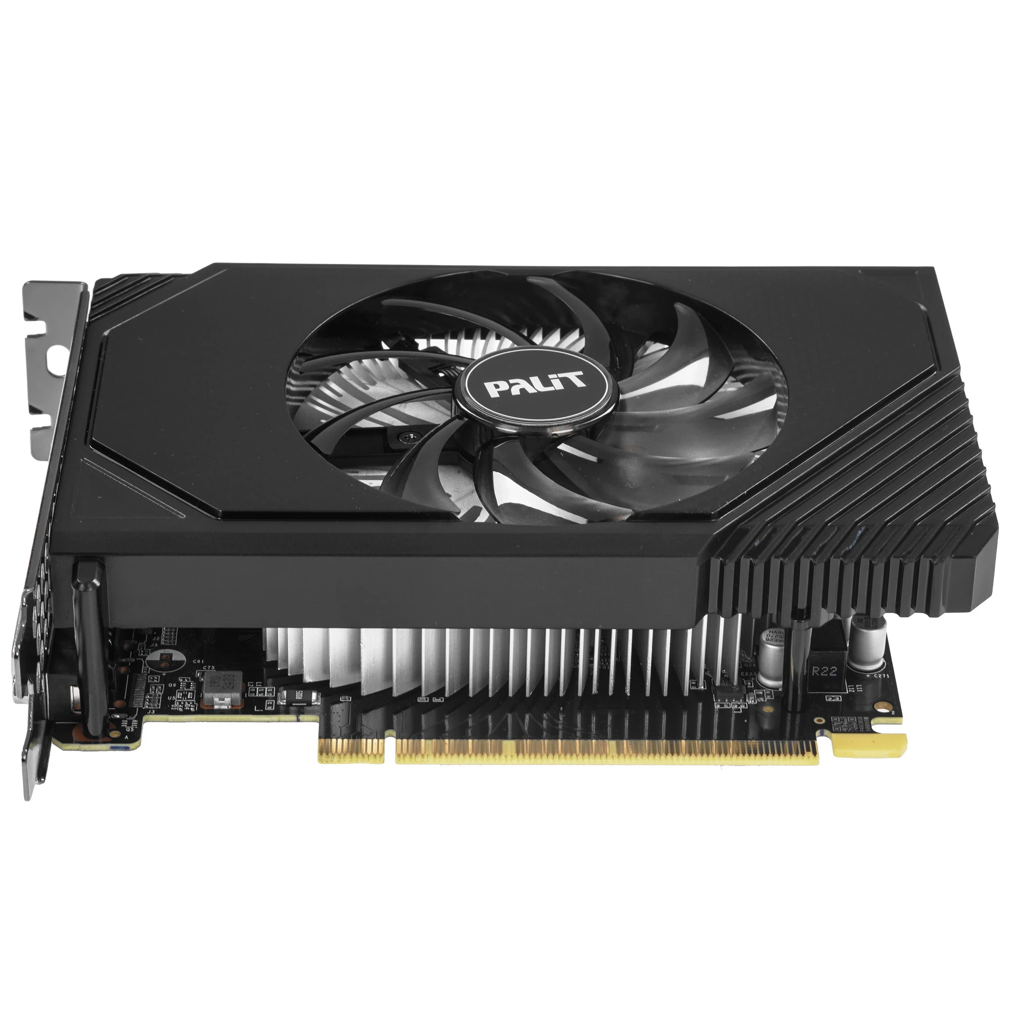 Видеокарта Palit GeForce RTX 3050 StormX (NE63050018JE-1072F), черный, 6Гб, GDDR6, 1042-1470 МГц, 14 ГГц, 8 нм, 96 бит, HDMIx1, DPx1