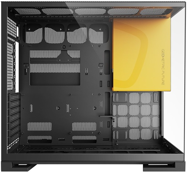 Корпус Geometric Future Model 5 Black Yell (1AM5WKBY00100***); E-ATX; Middl-Tower; без БП; 2xUSB 3.X