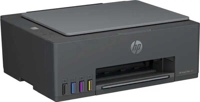 МФУ струйное HP Smart Tank 581 (4A8D4A ); цветная; A4; 4800 x 1200 dpi; ЖК;12 ч/б, 5 цв ст/мин; USB; Wi-Fi; серый