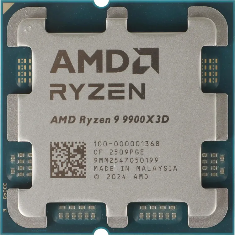 Процессор AMD Ryzen 9 9900X3D (100-000001368); AM5; 4.4-5.5 Ггц; 960 кБ L1 Cache; 12 МБ L2 Cache; 128 МБ L3 Cache; Granite Ridge; AMD Radeon Graphics;
