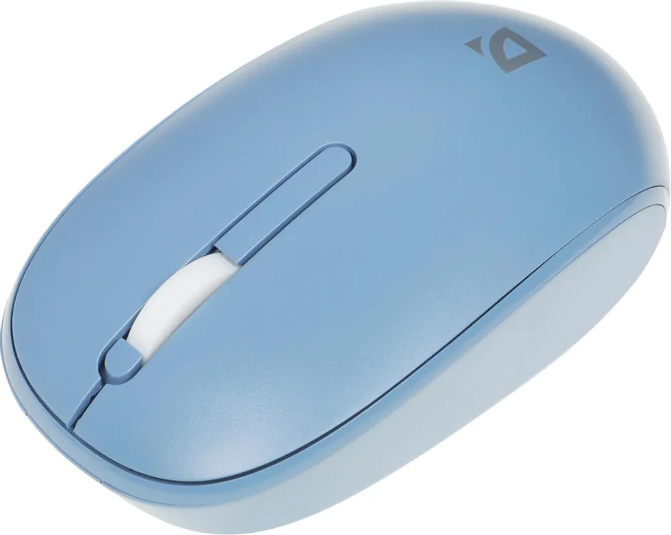 Мышь беспроводная Defender Smart MM-396 Blue (52397); BT/2.4 Ггц; оптический; 1600 dpi; 2 кнопки; колесо-кнопка; аккумулятор 500 мА·ч; синий