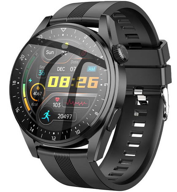 Умные часы Hoco Y9 Call version Black; 1,36"; Bluetooth 4.0; акселерометр, гироскоп, пульсометр, шагомер; 300 мАч
