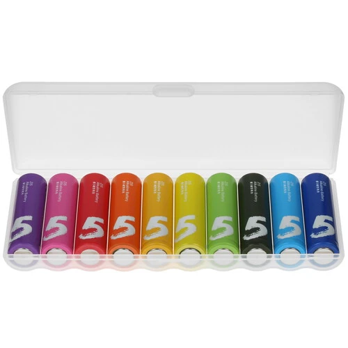 Батарейка АА  Xiaomi LR6 ZMI Rainbow (ZI5); алкалиновая; (упаковка 4 шт.) цена за штуку; блистер