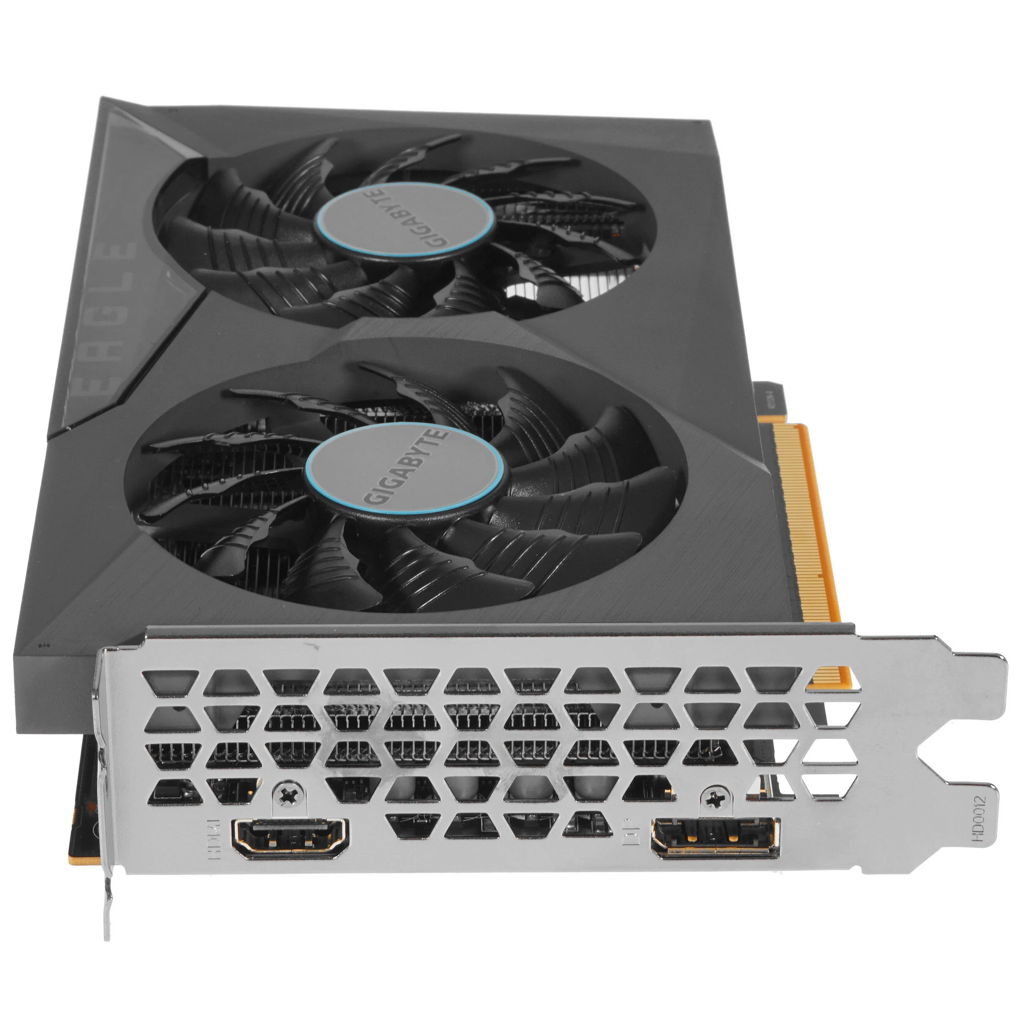 Видеокарта Gigabyte Radeon RX 6500 XT EAGLE (GV-R65XTEAGLE-4GD), черный, 4Гб, GDDR6, 18 ГГц, 6 нм, 64 бит, HDMIx1, DPx1