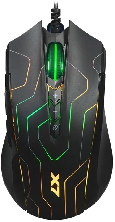 Мышь проводная A4Tech Oscar Neon X89 Maze***; USB; 1000/12000/1600/2000/2400 dpi; 6 кнопок; колесо-к