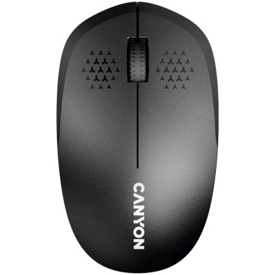 Мышь беспроводная Canyon MW-04 (CNE-CMSW04B***); Bluetooth; USB; оптический; 1200 dpi; 4 кнопки; колесо прокрутки; 1хАА; чёрный