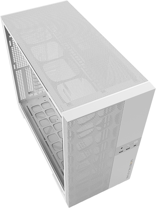 Корпус Geometric Future Model 5 Vent Bk/Y (1AM5VTWT00100); E-ATX; Middl-Tower; без БП; 2xUSB 3.X, 1xUSB 3.X Type-C,1x jack 3.5 mm Mic/Aud; черный/желт