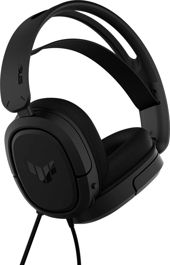 Гарнитура игровая Asus TUF Gaming H1 Black (90YH03A2-B1UA00***); оголовье; 42 - 17 000 Гц; 32 Ом; 1,2 м + 1,2 м; микрофон; 2 x 3,5 мм (mini-jack); 1 x