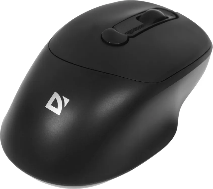 Мышь беспроводная Defender FEAM MM-296 (52296***); USB; оптический; 800/1200/1600 dpi; 4 кнопки; колесо-кнопка; 1хАА; чёрный