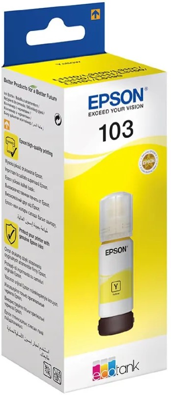 Чернила для Epson 103 Yellow (OC-C13T00S44A***); желтый (yellow); L11XX/L31XX/L51XX