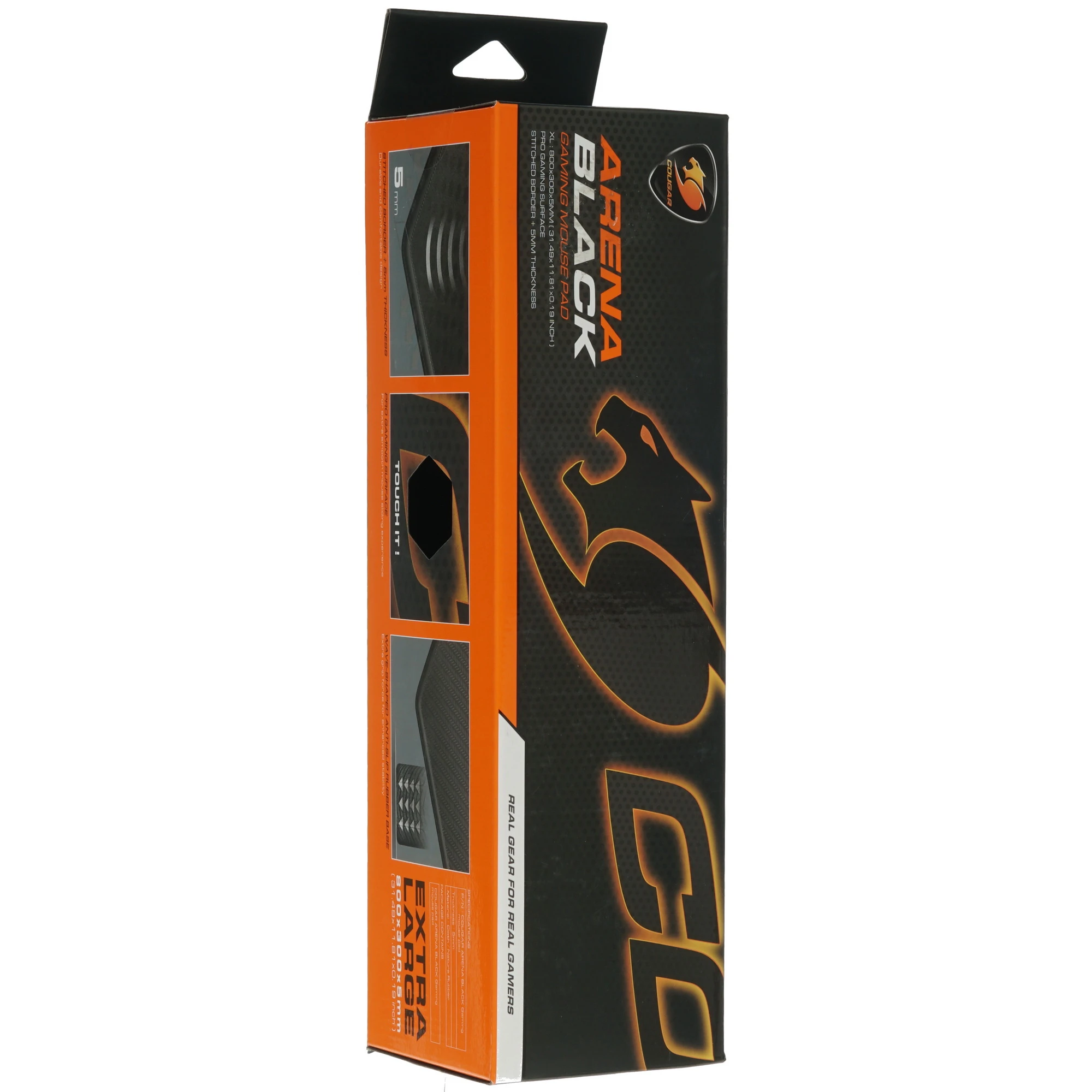 Коврик для мыши Cougar Arena Black; ткань + резиновая основа; 800 х 300 х 5 мм; игровая поверхность; рисунок