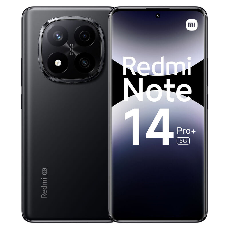 Смартфон Xiaomi Redmi Note 14 Pro+ 5G 8/256Гб Black;  6.67" AMOLED 120Гц; 2712x1220; Snapdragon 7s Gen 3 8 ядер 2,5 ГГц; 8Гб/256Гб; 200+8+2 Мп/20Мп BT
