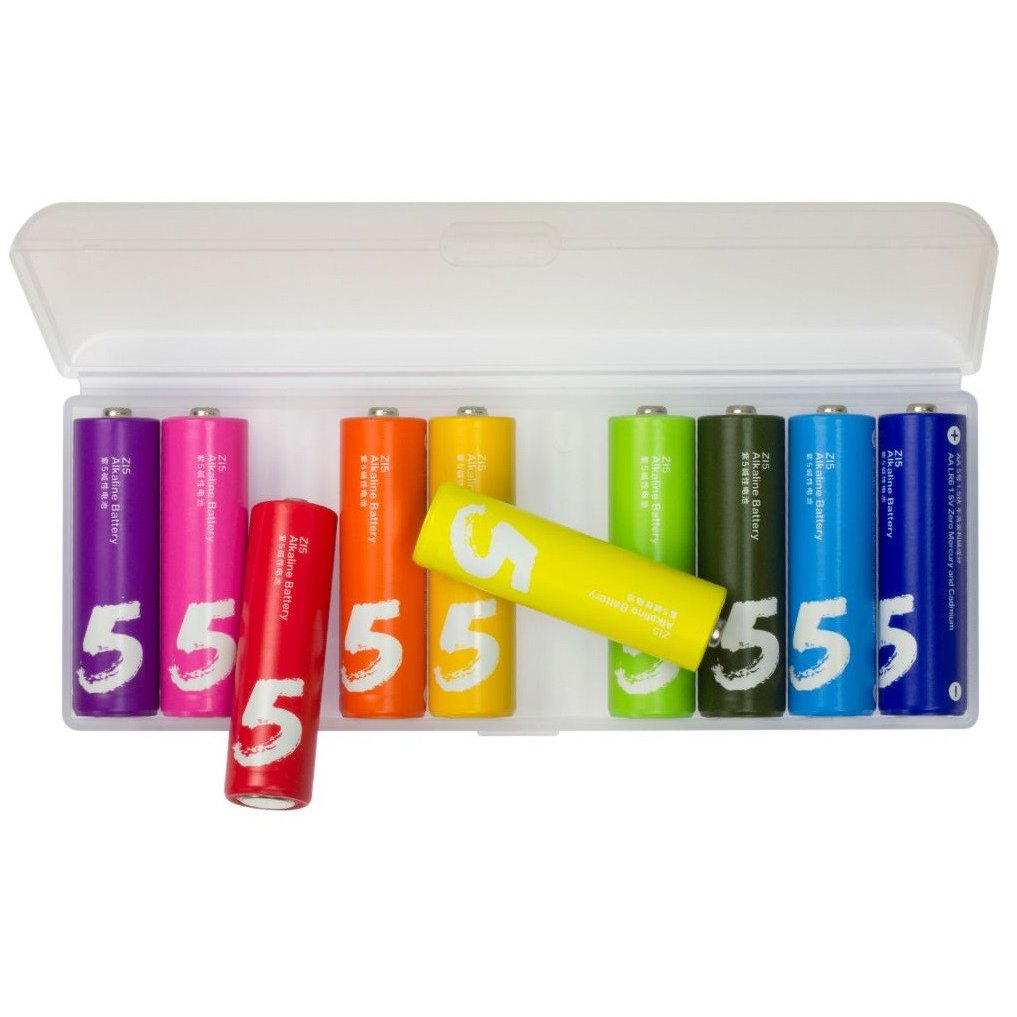 Батарейка АА  Xiaomi LR6 ZMI Rainbow (ZI5); алкалиновая; (упаковка 4 шт.) цена за штуку; блистер