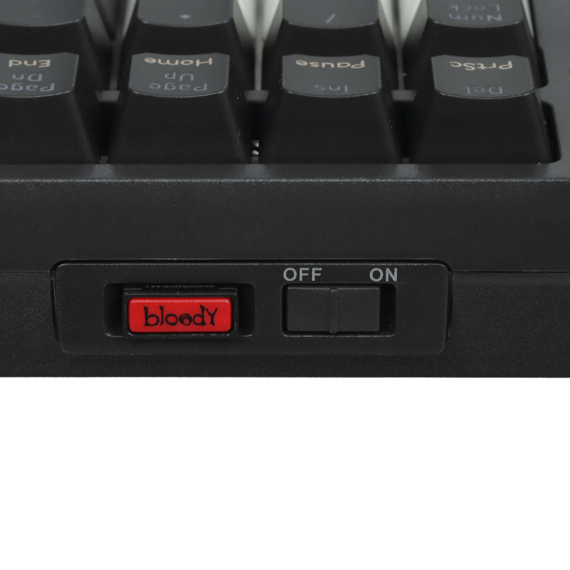 Клавиатура игровая A4Tech Bloody WS98 Black/Grey (Bloody Grey); USB + (BT/2.4 Ггц); механическая; 98 клавиш; 12 (+FN) подсветка RGB; ENG\RUS