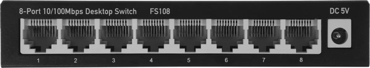 Коммутатор неуправляемый Cudy FS108; Fast Ethernet (10/100); 8 портов