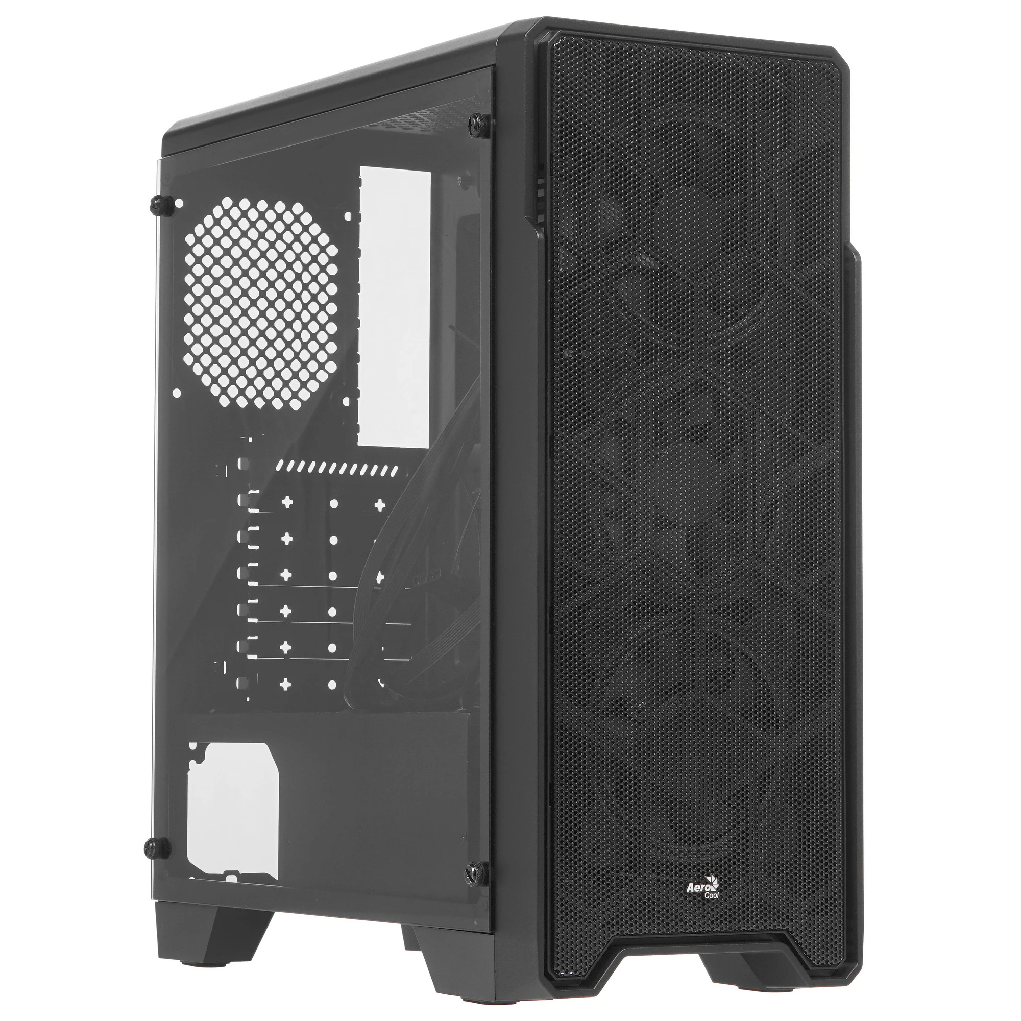 Корпус AeroCool Ore Saturn FRGB-G-BK-v1 (4710562754179***); ATX; Middle Tower; без БП; металл + пластик; 2x3.5" int.; 4 x 120 мм; 2xUSB 2.0/1xUSB 3.0/