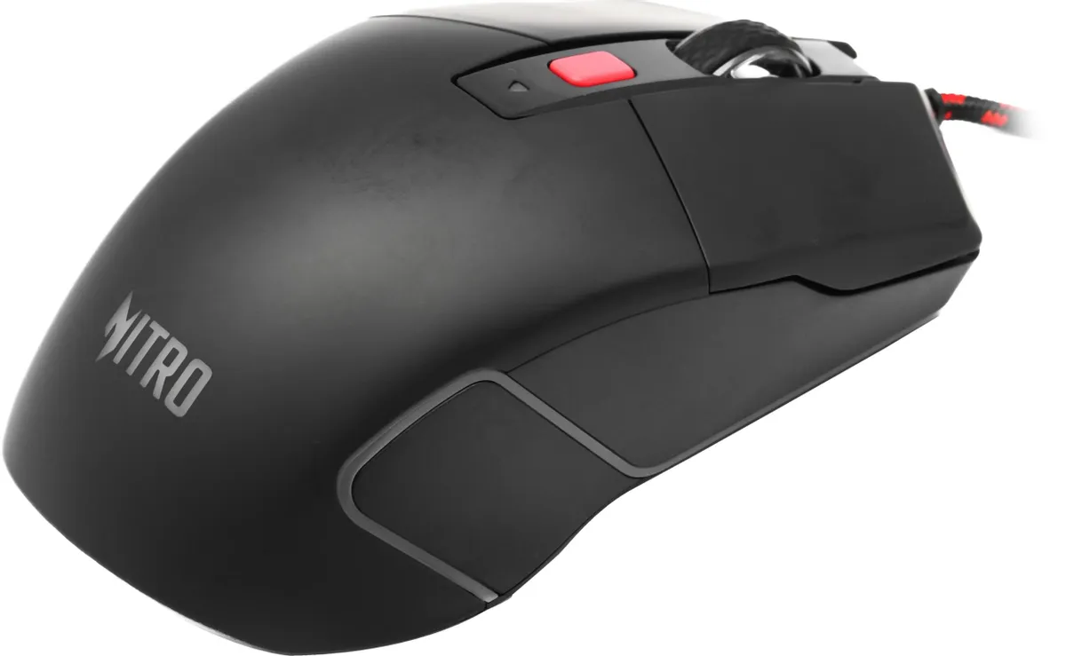 Мышь игровая Acer Nitro OMW301 (ZL.MCECC.024); USB; оптический; 7200 dpi; 6 кнопок; колесо-кнопка; RGB подсветка; черный