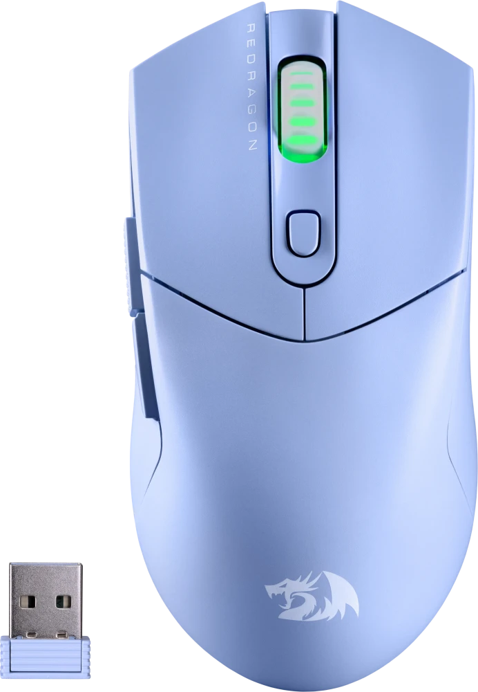 Мышь беспроводная Redragon ST4R PRO Blue (72267***); Bluetooth/2.4 Ггц; USB; оптический; 100 - 26000 dpi; 6 кнопок; колесо прокрутки с подсветкой; соб