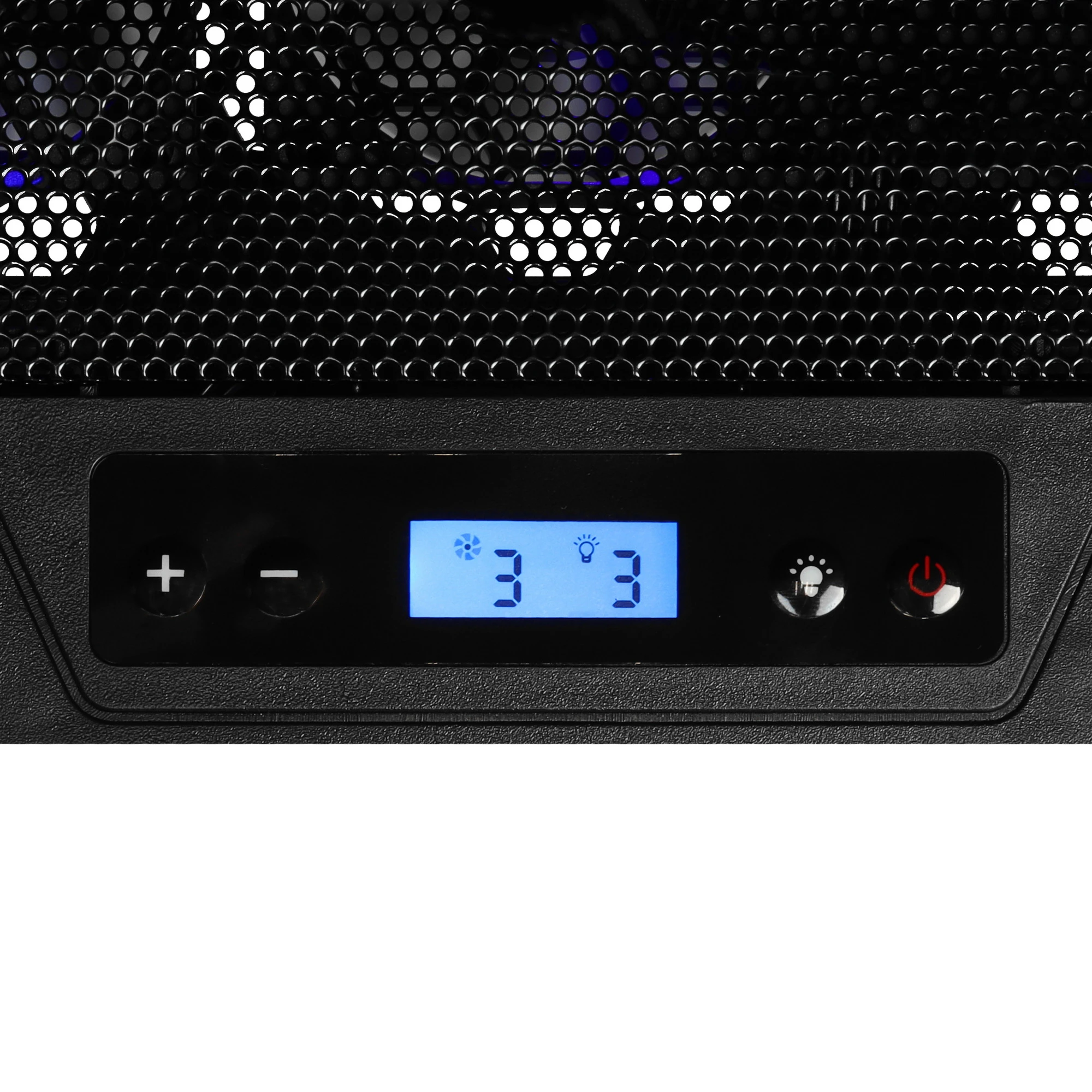 Система охлаждения для ноутбука 18" Jet.A PANTEON CP-179L RGB Black; пластик + металл; 15х60 мм; USB; 400 х 288 х 36 мм; чёрный