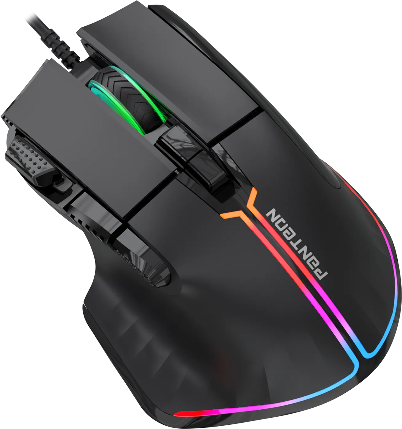 Мышь игровая Jet.A PANTEON MS89 Black (123)***; USB; оптический; 200 - 12800 dpi; 7 кнопок; колесо п