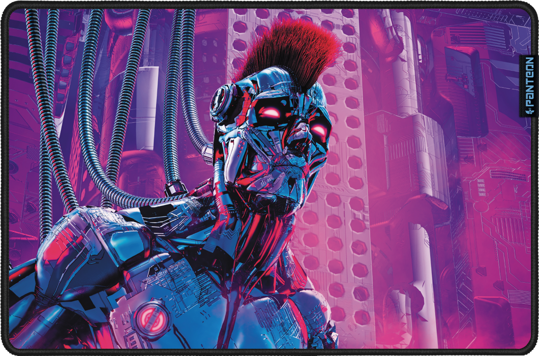 Коврик для мыши Jet.A PANTEON CYBER PUNK (GP-70SS); ткань + резиновая основа; 360 х 280 х 3 мм; игровая поверхность; рисунок
