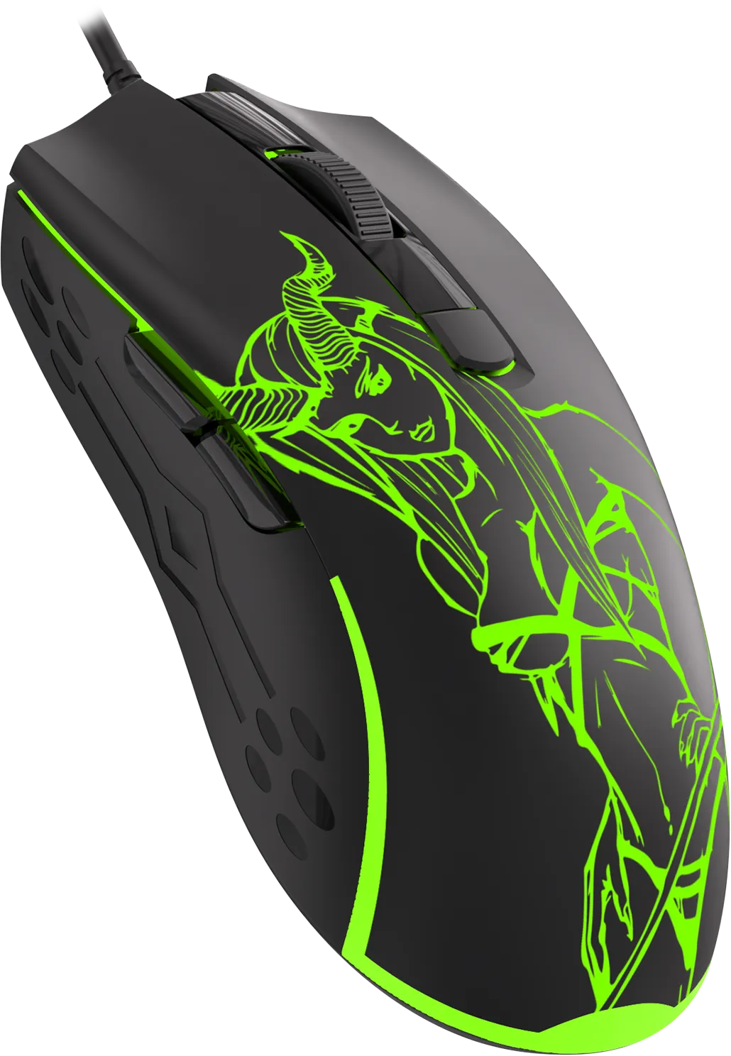 Мышь игровая Jet.A PANTEON LS72 Black (102); USB; оптический; 400-7200 dpi; 6 кнопок; колесо прок