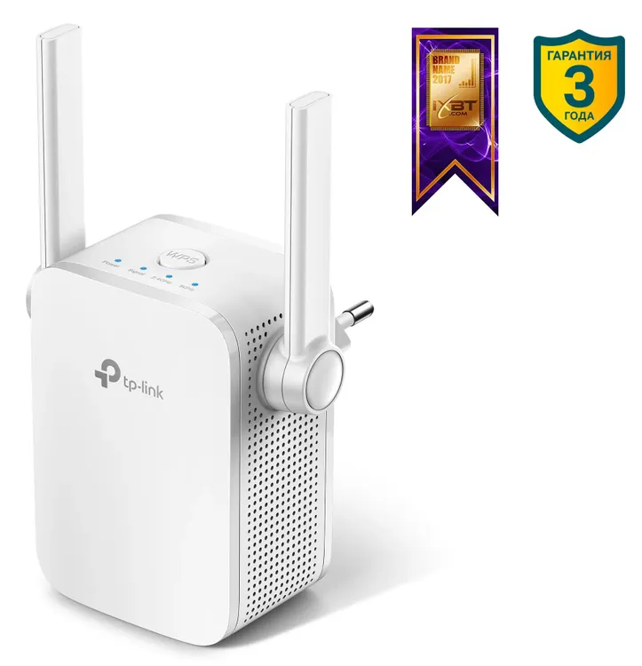 Точка доступа универсальный усилитель TP-Link RE305 (AC1200); 1200 Мбит/с (300 Мбит/с+ 867 Мбит/с); 2 ant