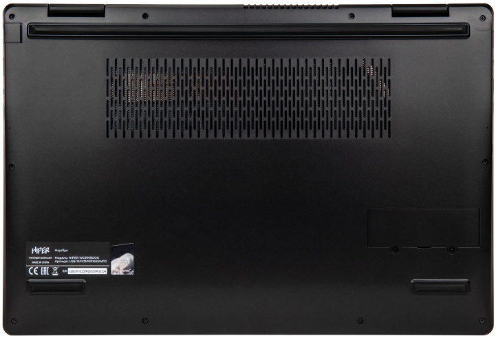 Ноутбук 15.6" 1920x1080 IPS 60 Гц Hiper WorkBook L151 (FWBC151-I312UR16N5FABWPG); Intel Core i3-1215U; 16 Гб; 512 Гб;-- Intel UHD Graphics; ; Win 11;