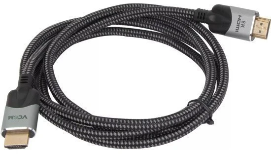 Кабель HDMI->HDMI v.2.1 VCOM (CG865-1.5M); HDMI Тип A; HDMI Тип A; 8K@60Hz; нейлоновай оплетка; 1,5 м