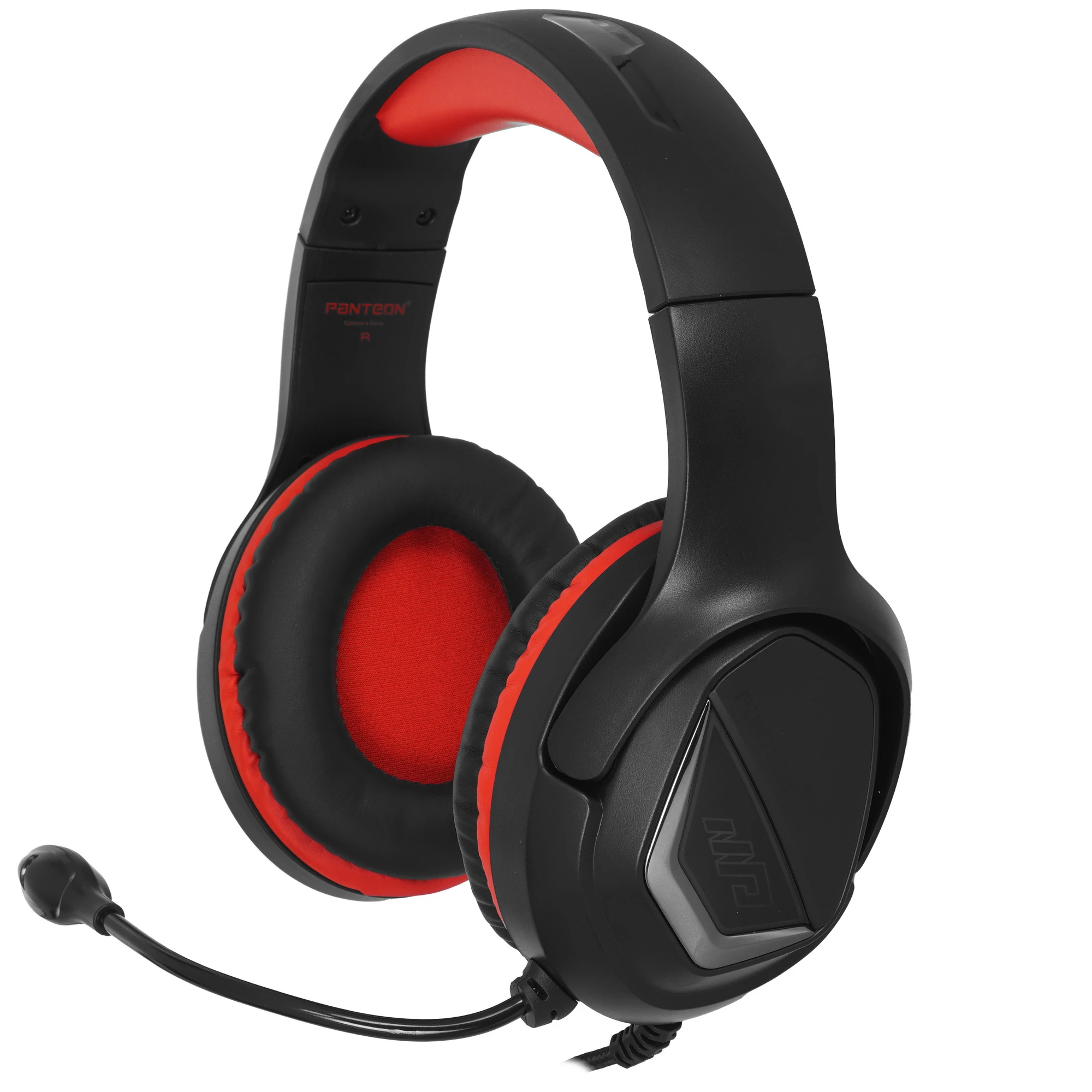 Гарнитура игровая Jet.A PANTEON GHP-260 Black-Red; оголовье; 20 - 20 000 Гц; 32 Ом; 2,0 м; микрофон; регулятор громкости; 2 x 3,5 мм (mini jack)+USB (